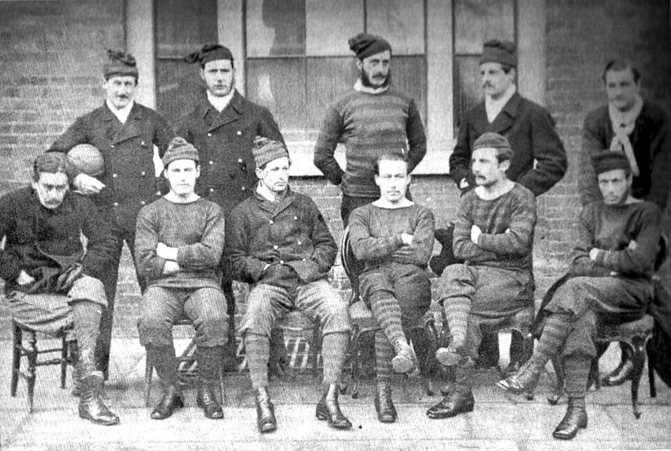 The Royal Engineers football team photographed in 1872