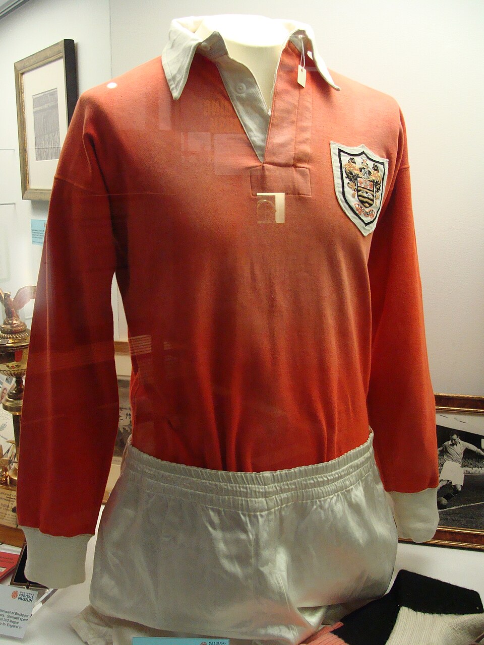 Stanley Matthews's orange Blackpool jersey from the 1953 FA Cup final