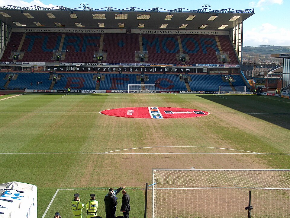 The Jimmy McIlroy Stand at Turf Moor, Burnley