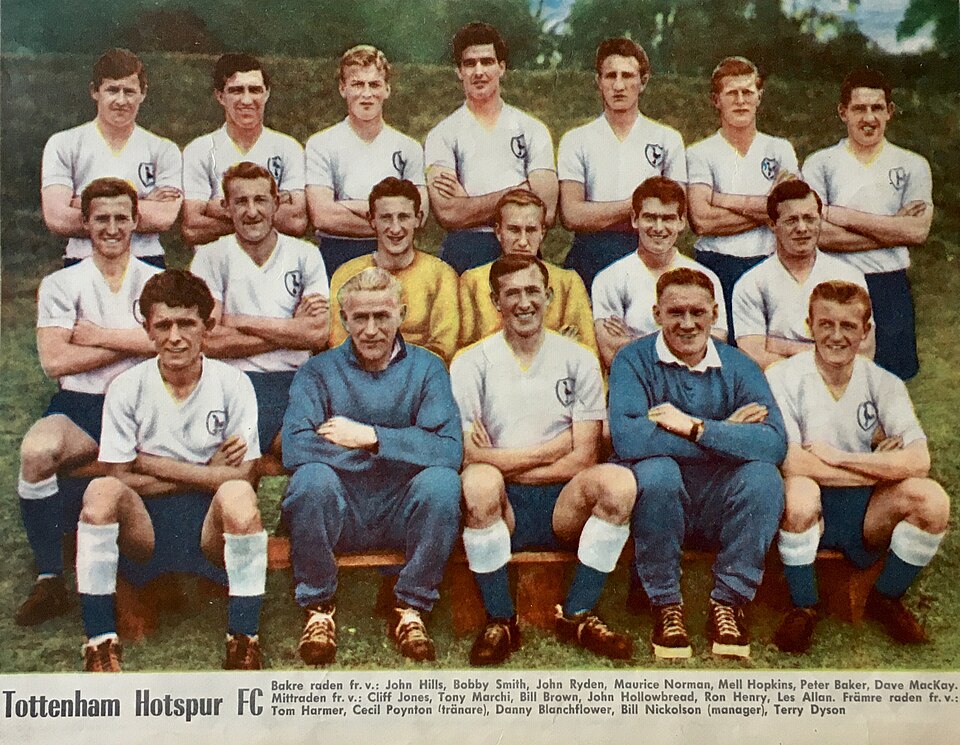 A Tottenham Hotspur team group photograph from 1960