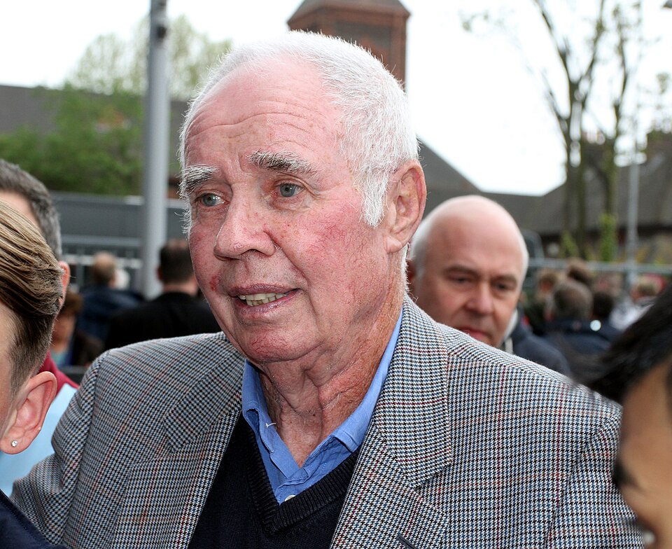 Ronnie Boyce photographed on the pitch at Upton Park in 2015