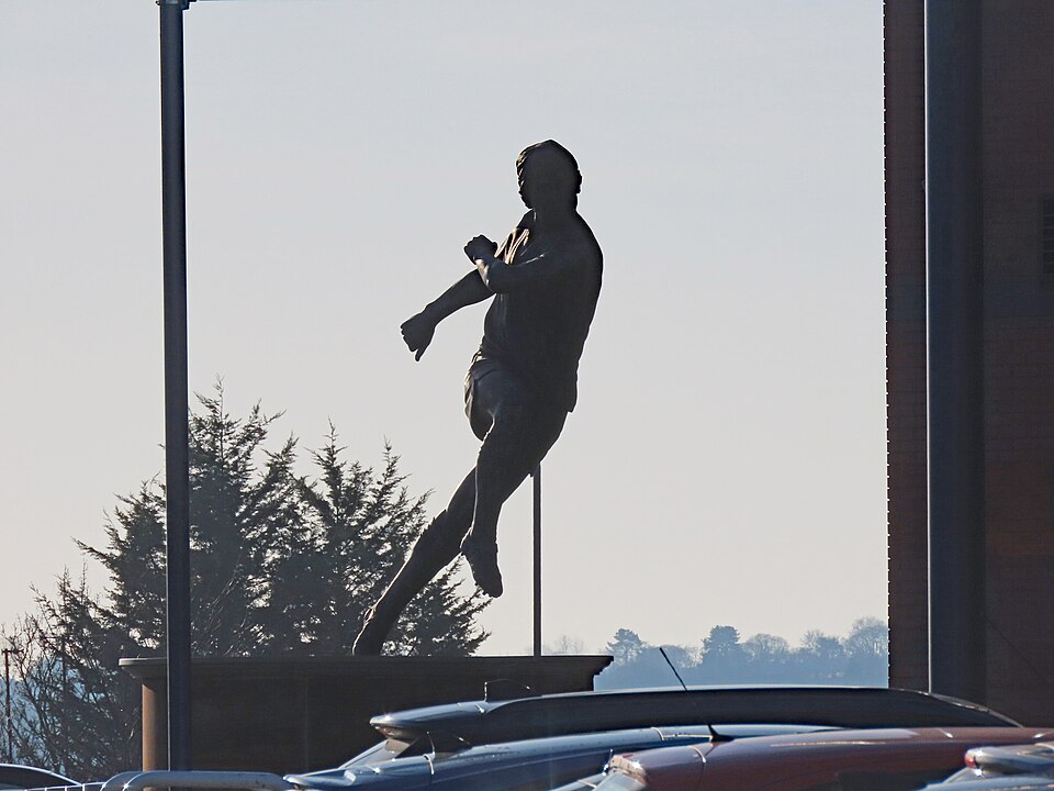 Bronze statue of Tony Brown outside The Hawthorns