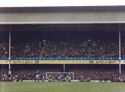 The Double Decker stand at Filbert Street, Leicester City's former ground