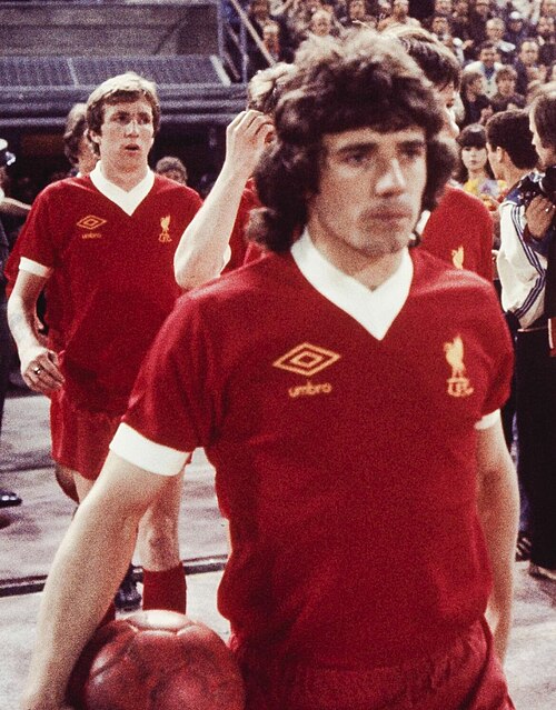 Kevin Keegan in Liverpool training clothing