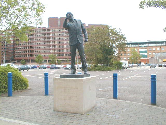 The statue of Bobby Robson outside Portman Road