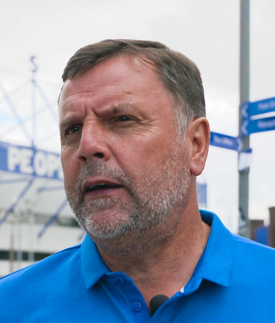 Graeme Sharp during an Everton interview