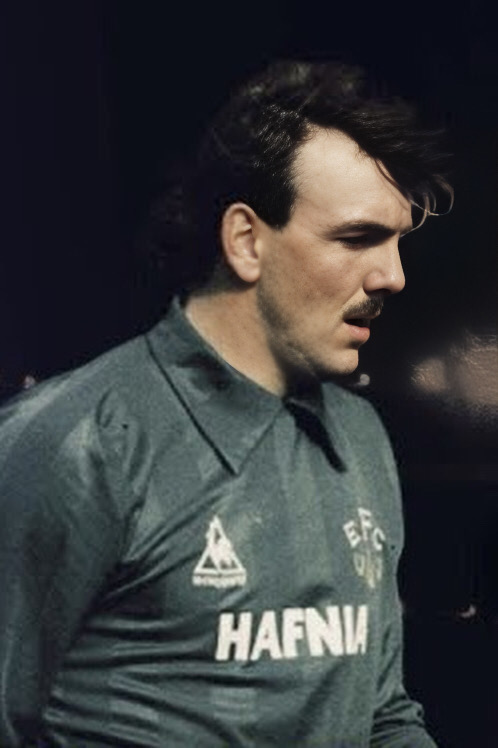 Neville Southall during a Toffee TV interview