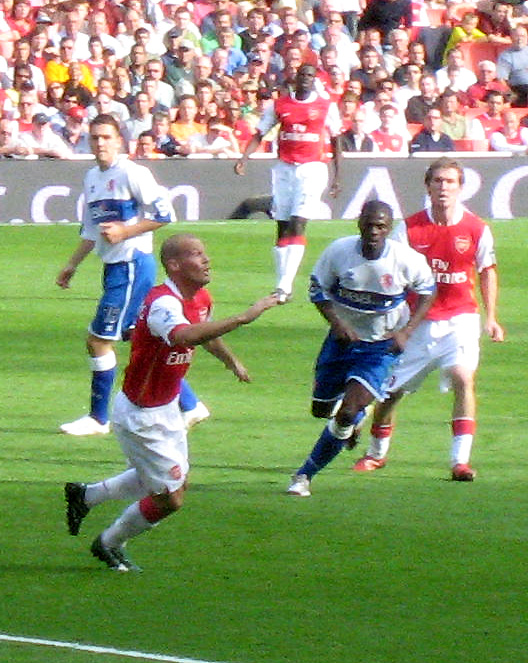 Freddie Ljungberg in an Arsenal shirt