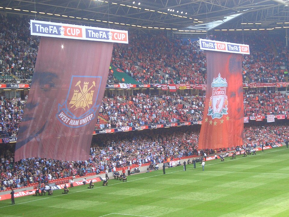 The pitch and stands inside the Millennium Stadium during the 2006 FA Cup final