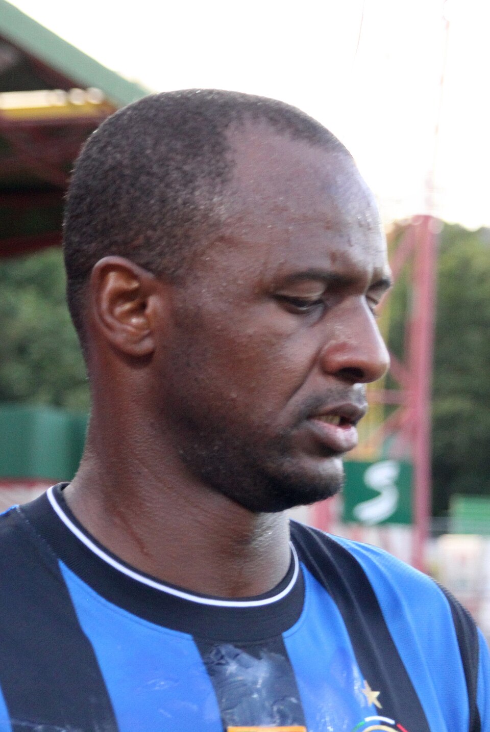 Patrick Vieira in an Inter Milan shirt