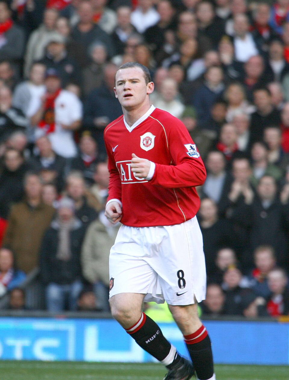 Wayne Rooney in a Manchester United shirt