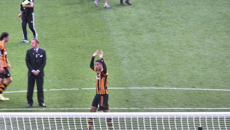 Hull City captain Curtis Davies applauding after the 2014 FA Cup final