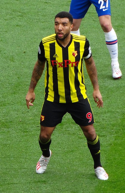 Troy Deeney in a Watford shirt
