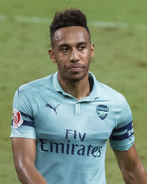 Pierre-Emerick Aubameyang in an Arsenal shirt