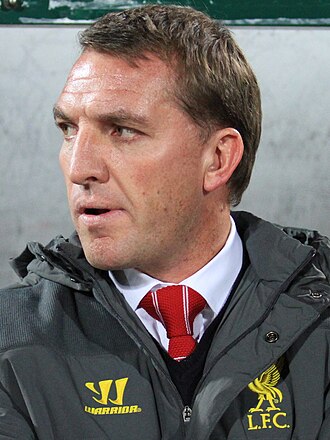 Brendan Rodgers on the touchline