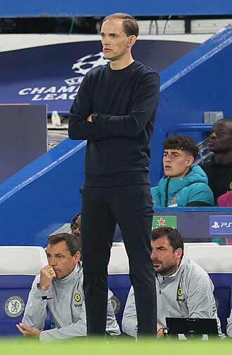 Thomas Tuchel in Chelsea training kit