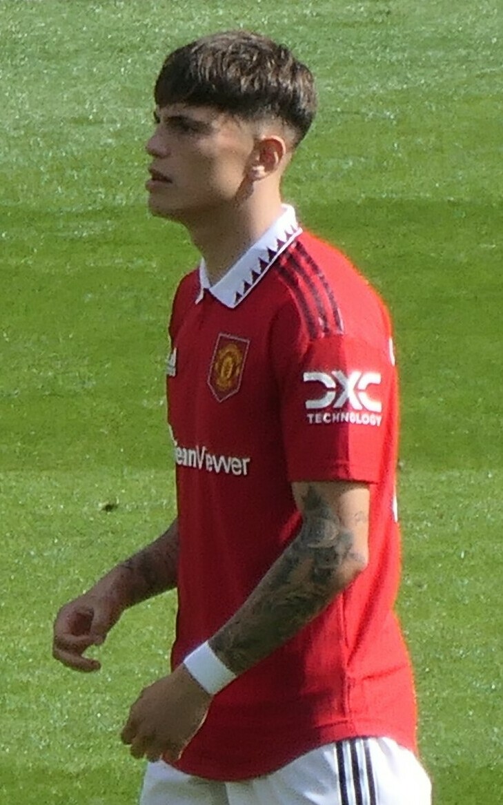 Alejandro Garnacho in a Manchester United shirt