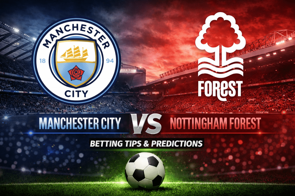 Manchester City versus Nottingham Forest match