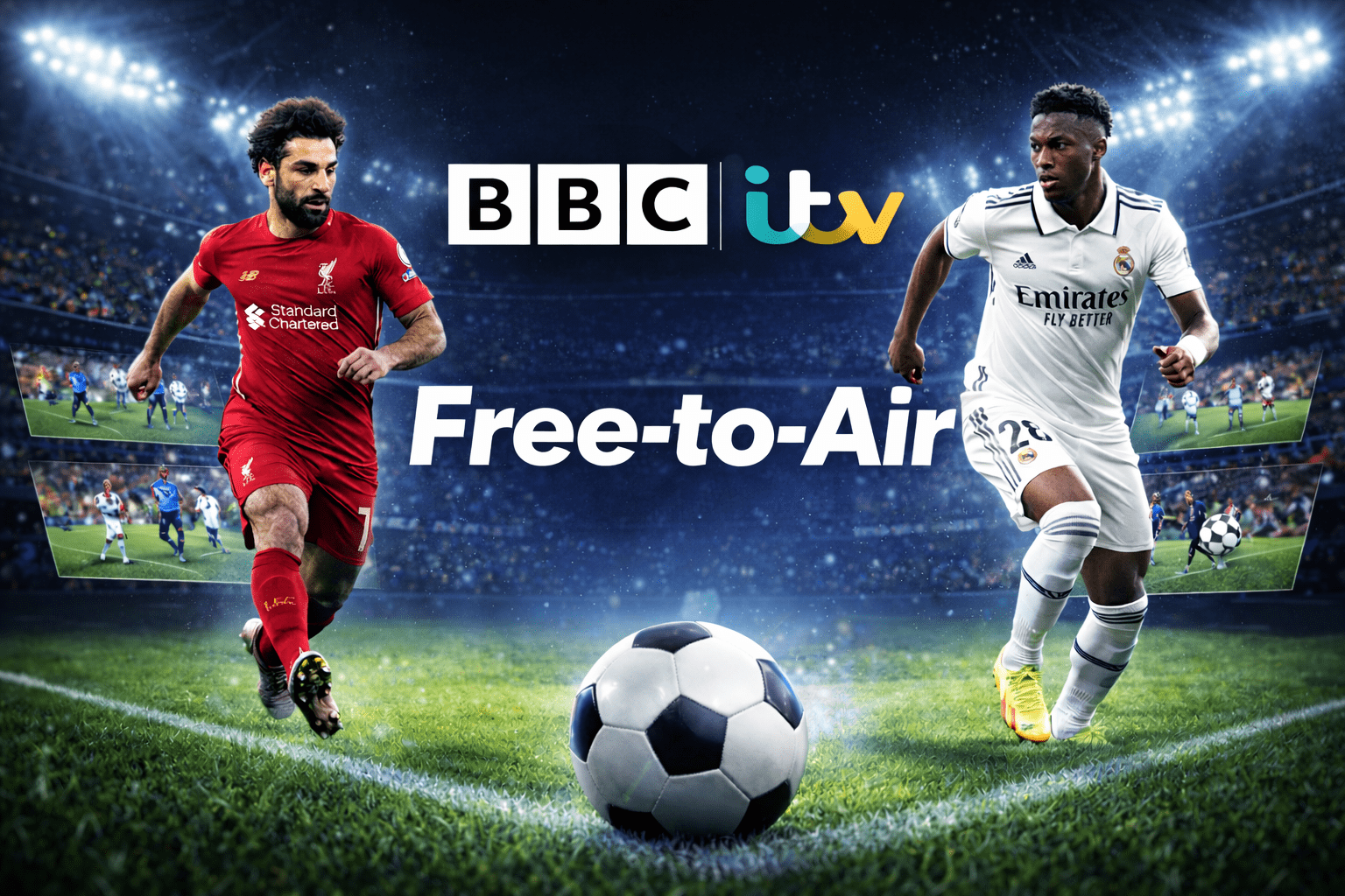 Football match between Liverpool and Real Madrid - free to air whatchan.co.uk