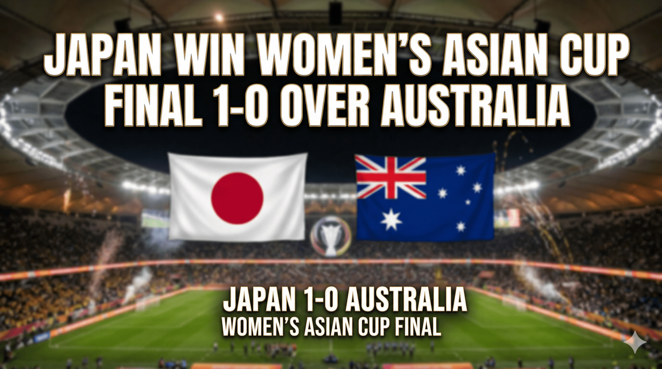Japan Win Women's Asian Cup Final 1-0 Over Australia